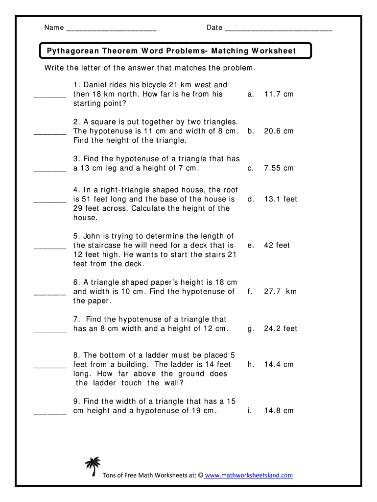 5 Must-Solve Pythagorean Theorem Word Problems With Answers