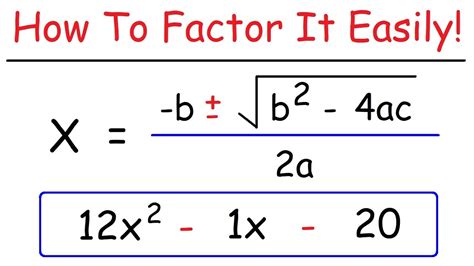 Quadratic Equations By Factorization Learn Math Youtube