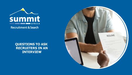 Questions To Ask Recruiters In Interviews Summit Recruitment Search