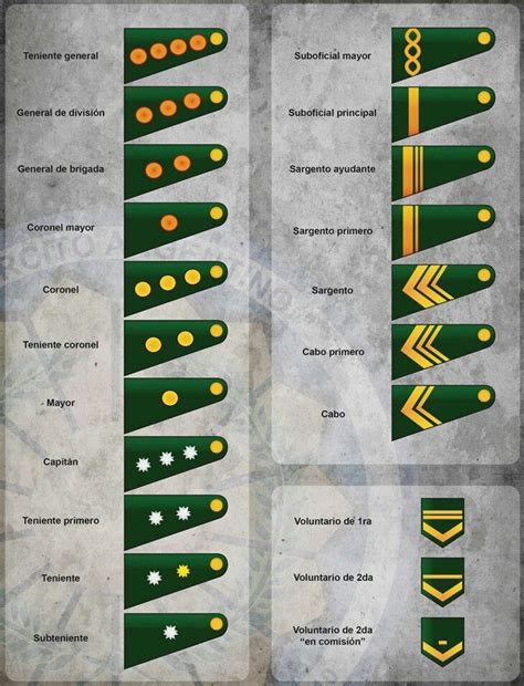 Rangos Militares En Orden