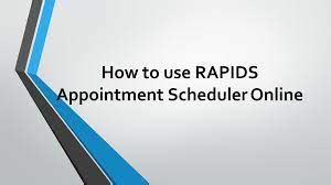 Rapids Appointment Scheduler Tool