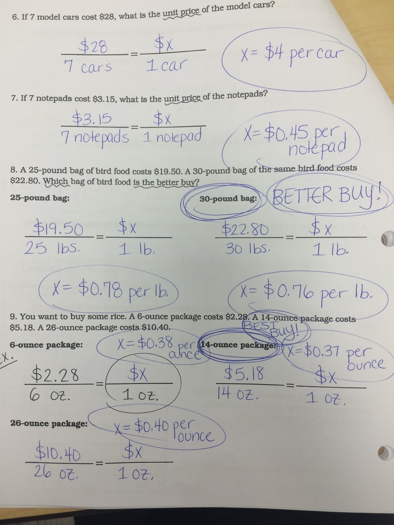 7 Must-Know Answers for Ratios and Rates Worksheet