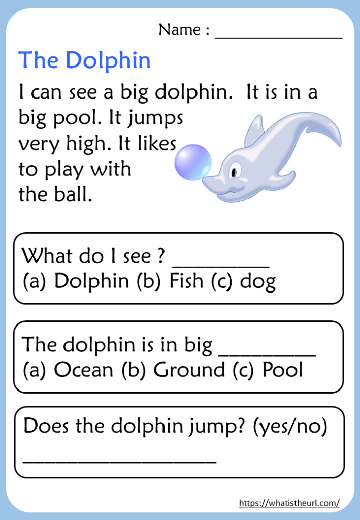 Reading Comprehension For Kindergarten Worksheets Worksheet24