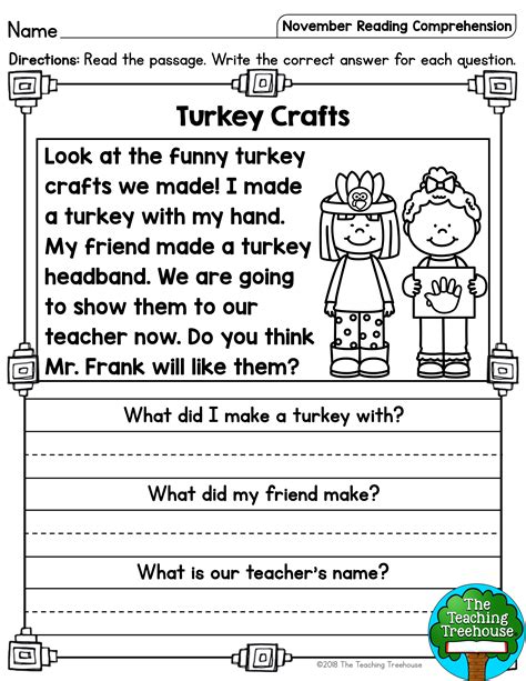 5 Fun Reading Comprehension Worksheets for First Graders