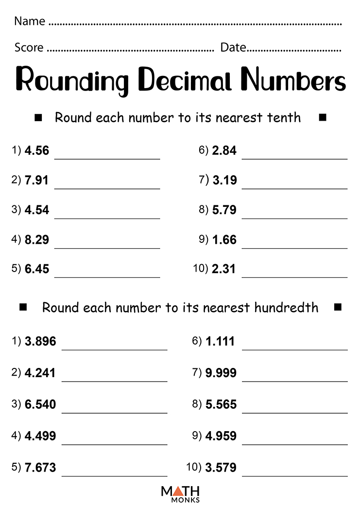 Reading Decimals Worksheet Prntbl Concejomunicipaldechinu Gov Co