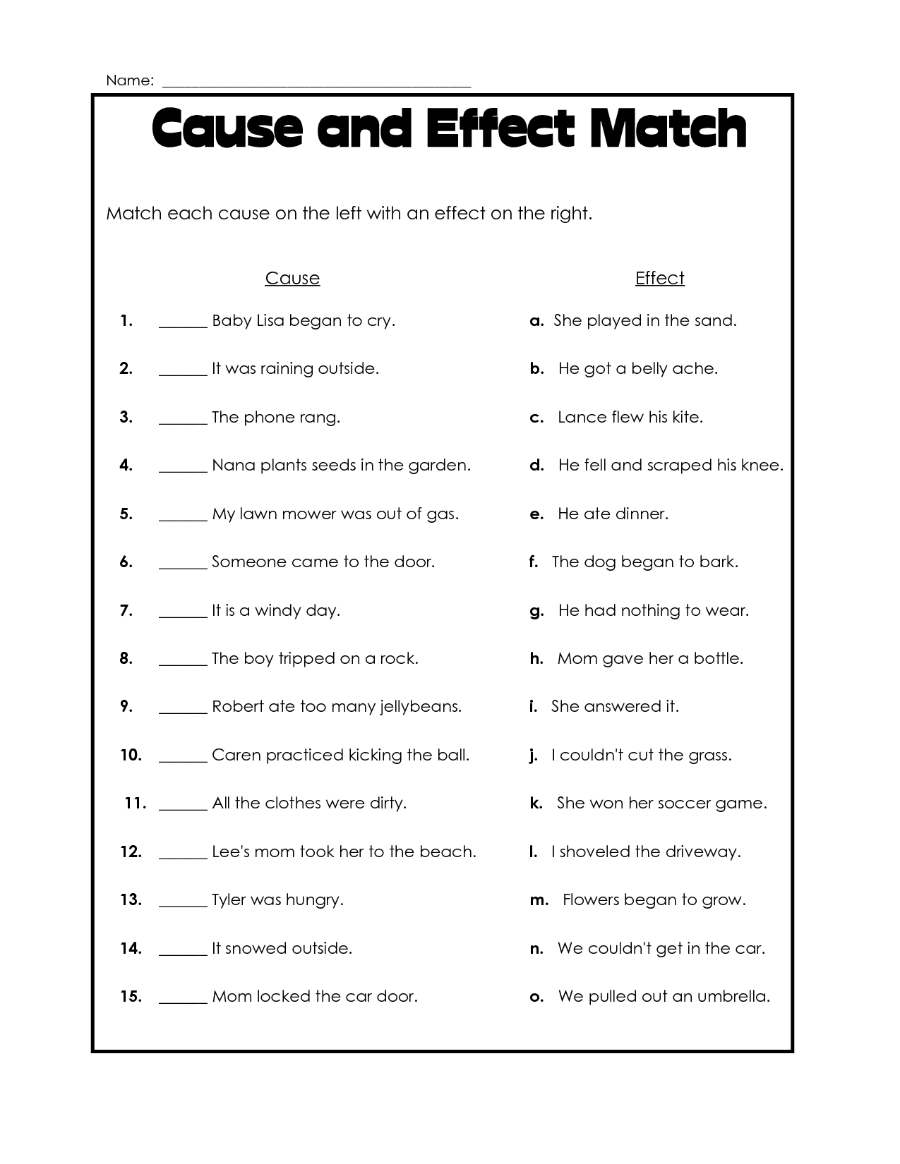 5 Fun Reading Worksheets for 4th Graders