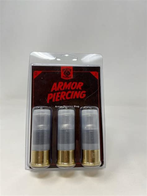 Reaper Defense Armor Piercing 12 Gauge Ammunition Rdg1250 2 3 4 Armor Piercing Slug 3 Rounds