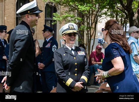 Rear Admiral Cynthia A Kuehner Commander Naval Medical Forces Support Command Speaking To The