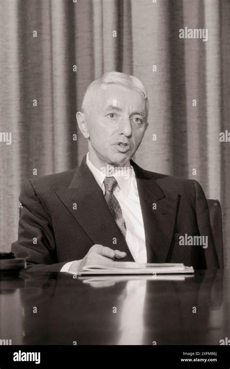 Rear Admiral Hyman G Rickover Half Length Portrait Seated Facing Front During An Interview