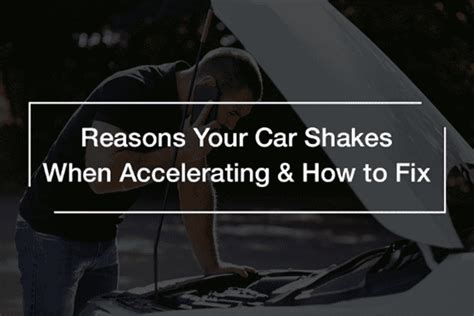 Reason Your Car Shakes When Accelerating And How To Fix Naijatechguide