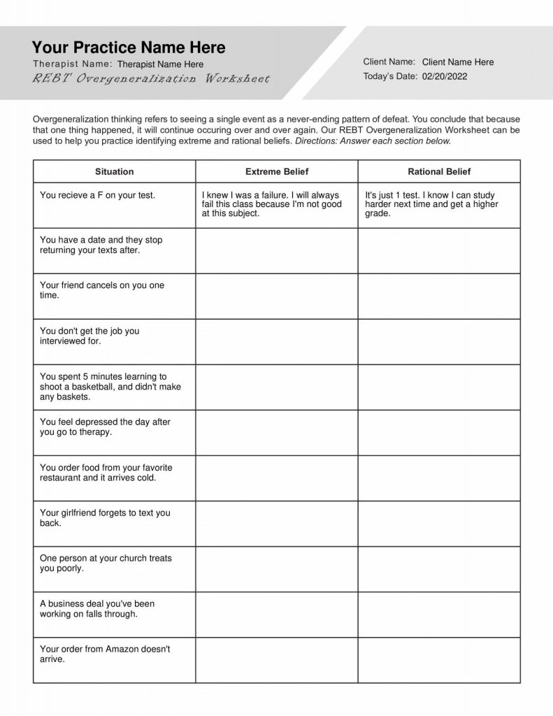 Rebt Worksheets Bundle Editable Fillable Printable Pdfs Worksheets Library