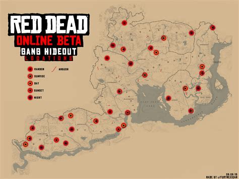 Red Dead Redemption 2 Gang Hideout Map