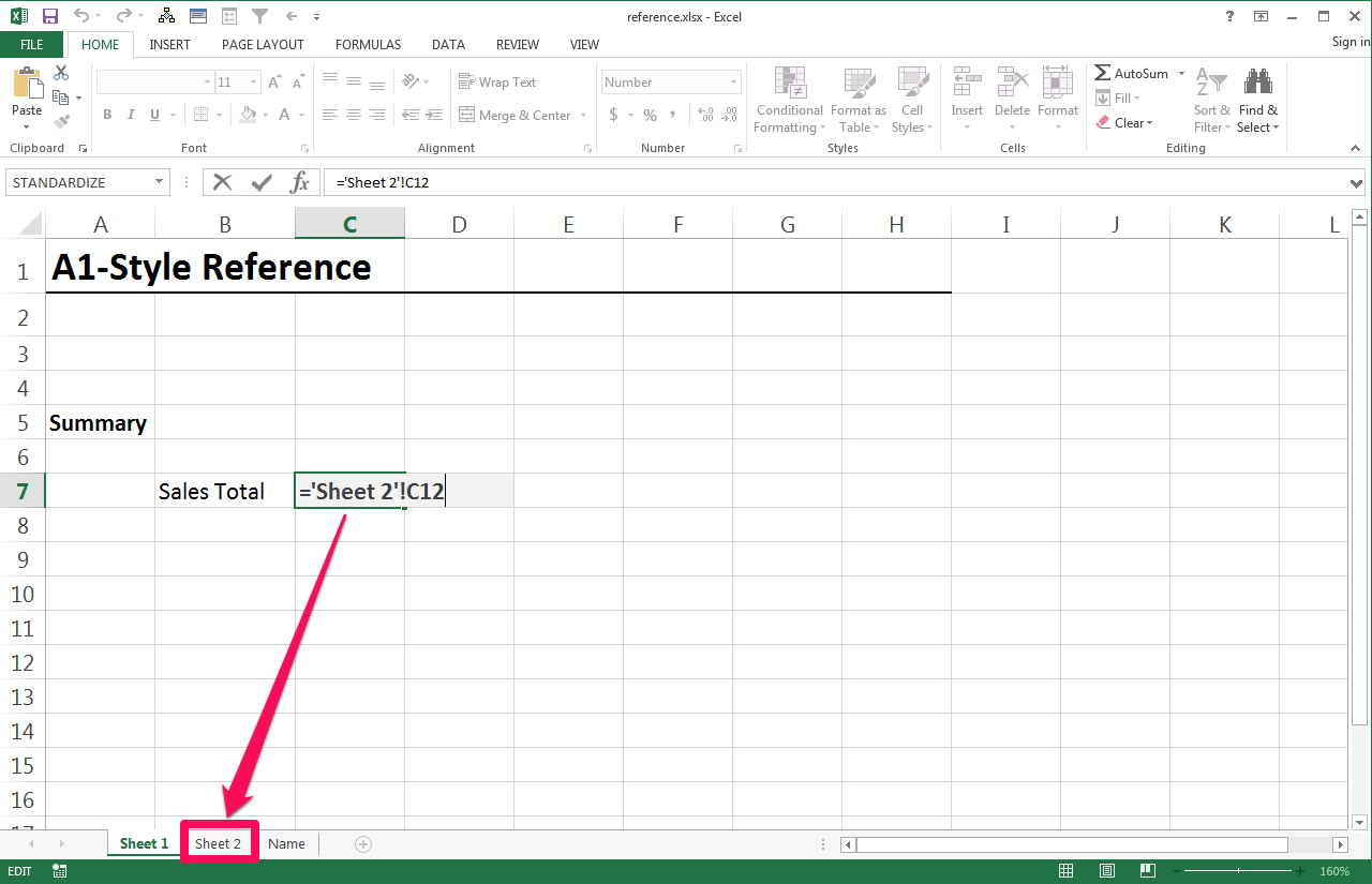 3 Ways to Reference Cell A1 from Alpha Worksheet