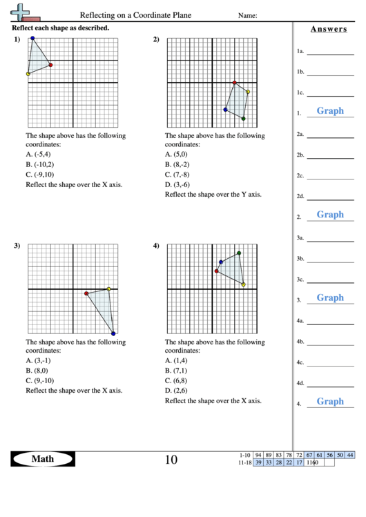 Reflection Geometry Worksheet Pdf