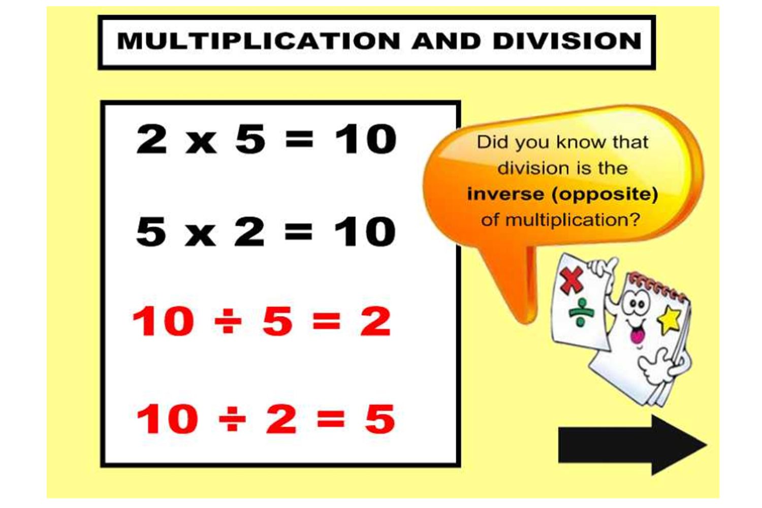 Relationship Between Multiplication And Division Worksheets Free