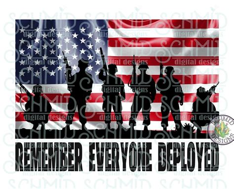 Remember Everyone Deployed Png Deployed Military Support Etsy