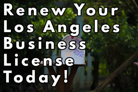 Renew You Los Angeles Business License Today Empowerla