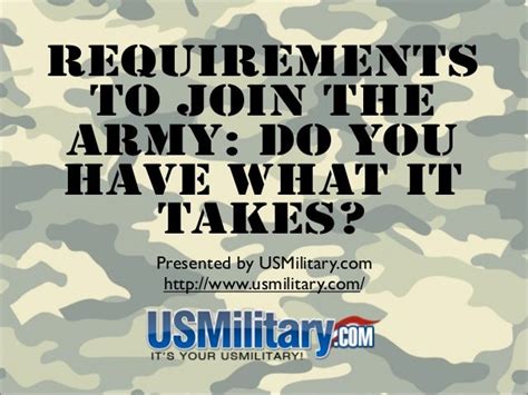 Requirements To Join The Army Do You Have What It Takes