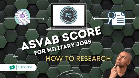 Researching Asvab Score For Different Military Jobs Youtube