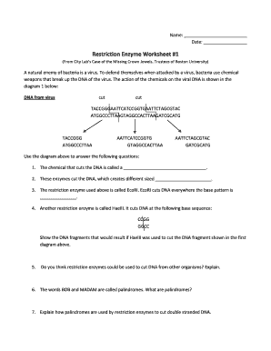 5 Essential Tips for Mastering Restriction Enzyme Worksheets