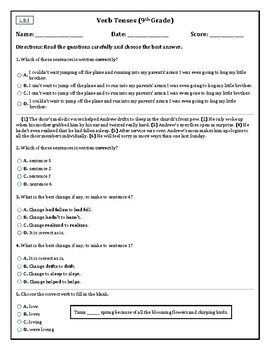 Results For 9Th Grade Grammar Tpt