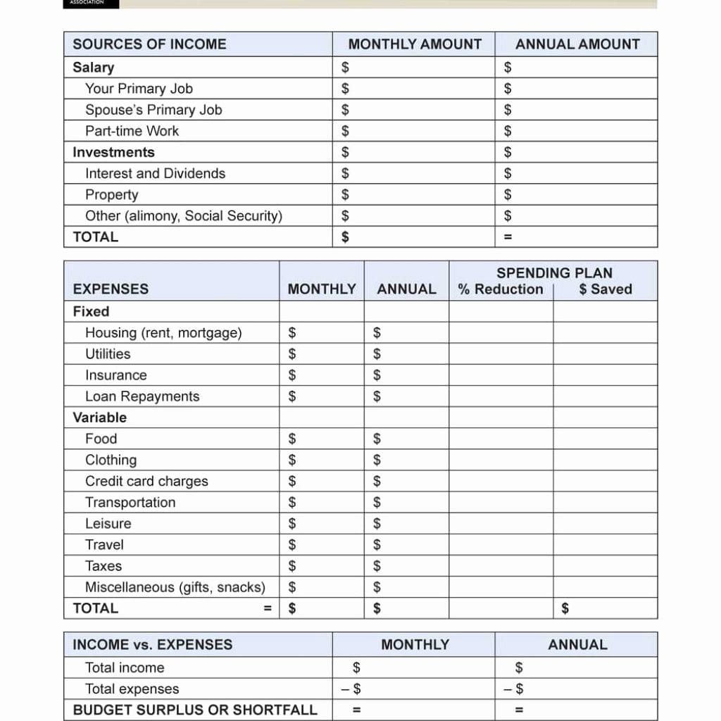 Retirement Planning Worksheet Excel