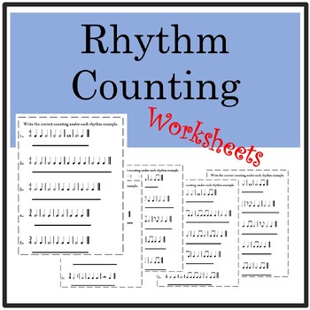 Rhythm Counting Worksheet By Faithfully Musical Tpt