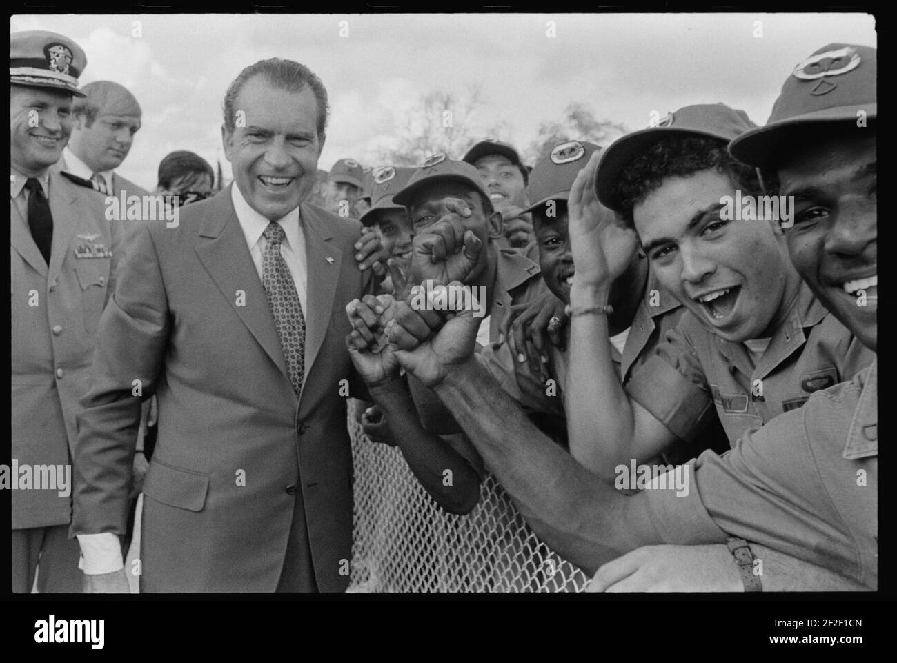 Richard Nixon Homestead Air Force Base 1969 Vintage Press Photo Print Historic Images