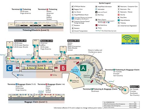 Ronald Reagan Airport Map United States Map