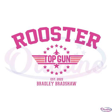 Rooster Top Gun Crewneck Cricut Svg Digital File