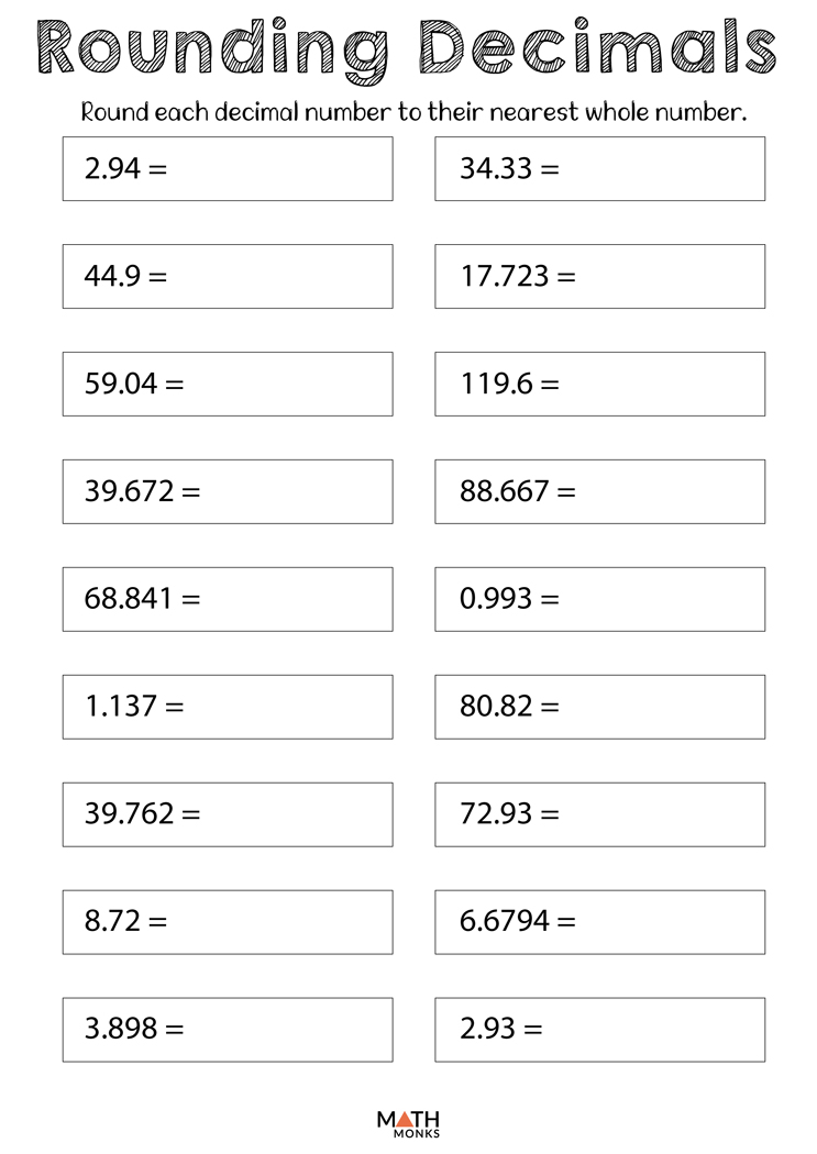 5 Fun Ways to Master Rounding Decimals with Worksheets