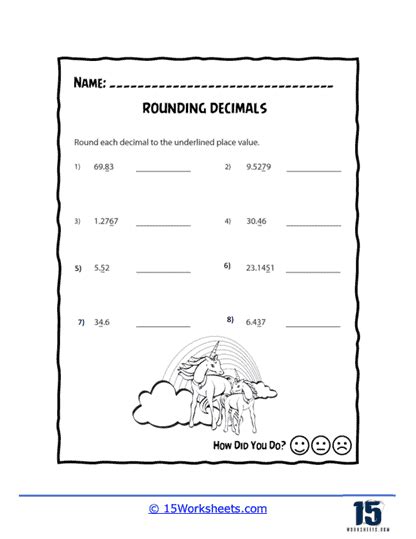 Rounding Decimals Worksheets 15 Worksheets Com