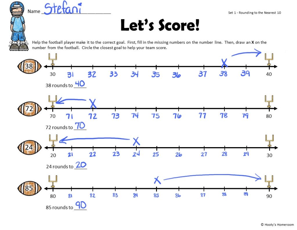 Rounding On A Number Line Avoid The Rhymes And Tricks Number Line