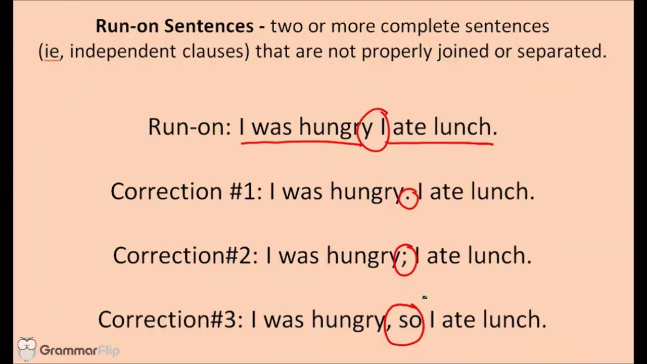 Run Ons Fragments Comma Splices Complex Sentences Worksheets