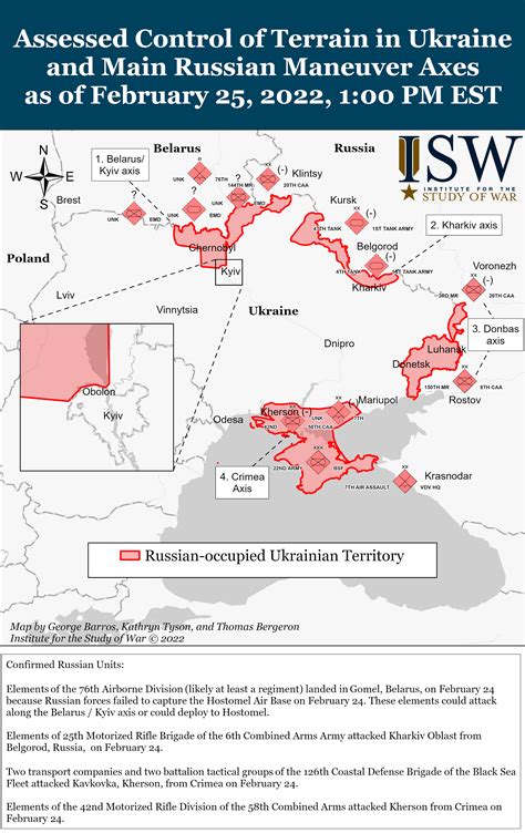 Russia Ukraine Warning Update Russian Offensive Campaign Assessment February 25 2022