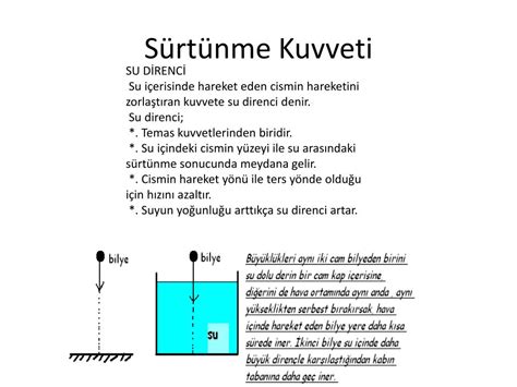 S Rt Nme Kuvveti Do Ru Yanl Testi