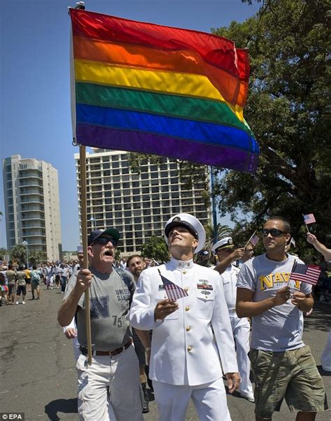 San Diego Gay Pride 2012 Troops March In Parade Dressed In Uniform