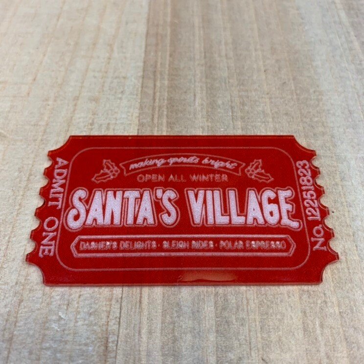 Santa S Village Ticket Sar Unique Embellishments Geared For Unique Projects