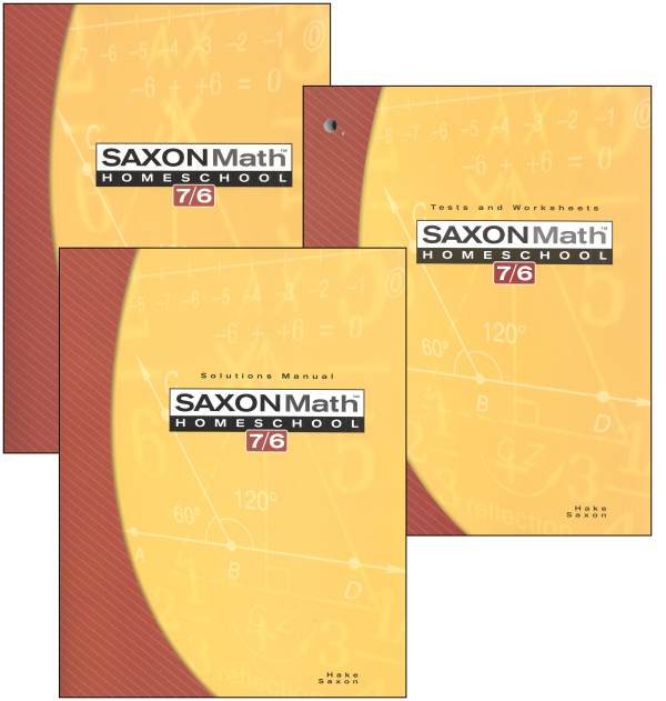 Saxon Math 7 6 4Ed Homeschool Kit Saxon Publishers 9781591413493