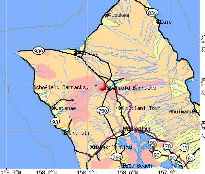 Schofield Barracks Hawaii Hi 96786 96857 Profile Population Maps Real Estate Averages