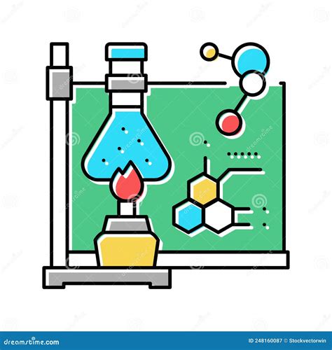 School Discipline Chemistry Color Icon Vector Illustration Stock Vector Illustration Of