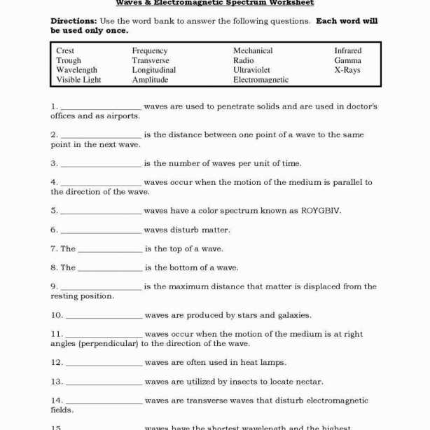 Science 8 Properties Of Visible Light Worksheet Answers