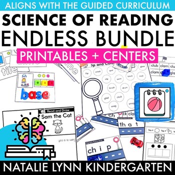 Science Of Reading Aligned Endless Bundle Of Centers Worksheets Games