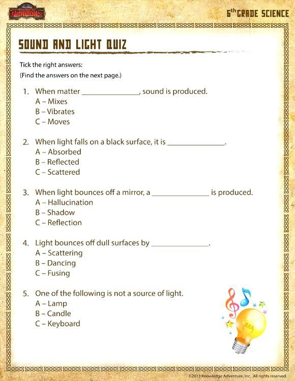 Science Printable Worksheets For Grade 6 Scienceworksheets Net