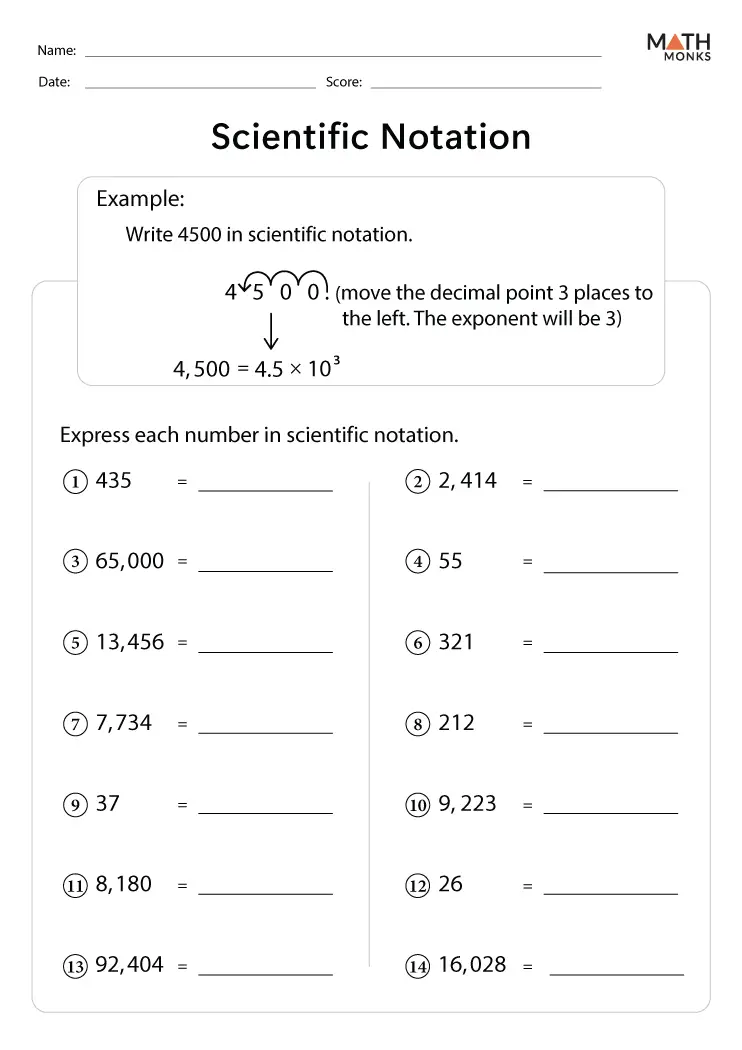 Scientific Notation Worksheet Key Youtube