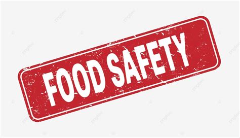 Scruffy Seal Or Stamp Impression Depicting Food Safety In A Grunge Style Vector Products Food