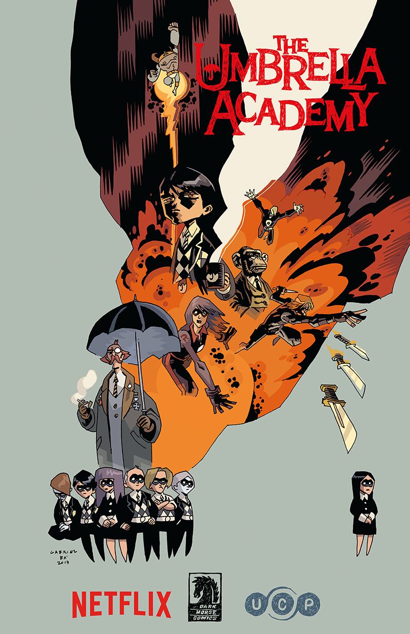 Sdcc 2017 Gerard Way And Gabriel B S The Umbrella Academy Graphic Novels Come To Netflix