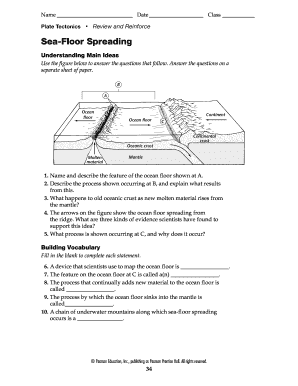 Sea Floor Spreading Worksheet Answers Seafloorspreading Db Excel Com