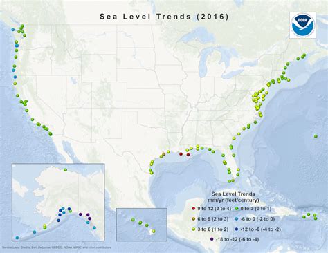 Sea Level Trends Noaa Tides Currents