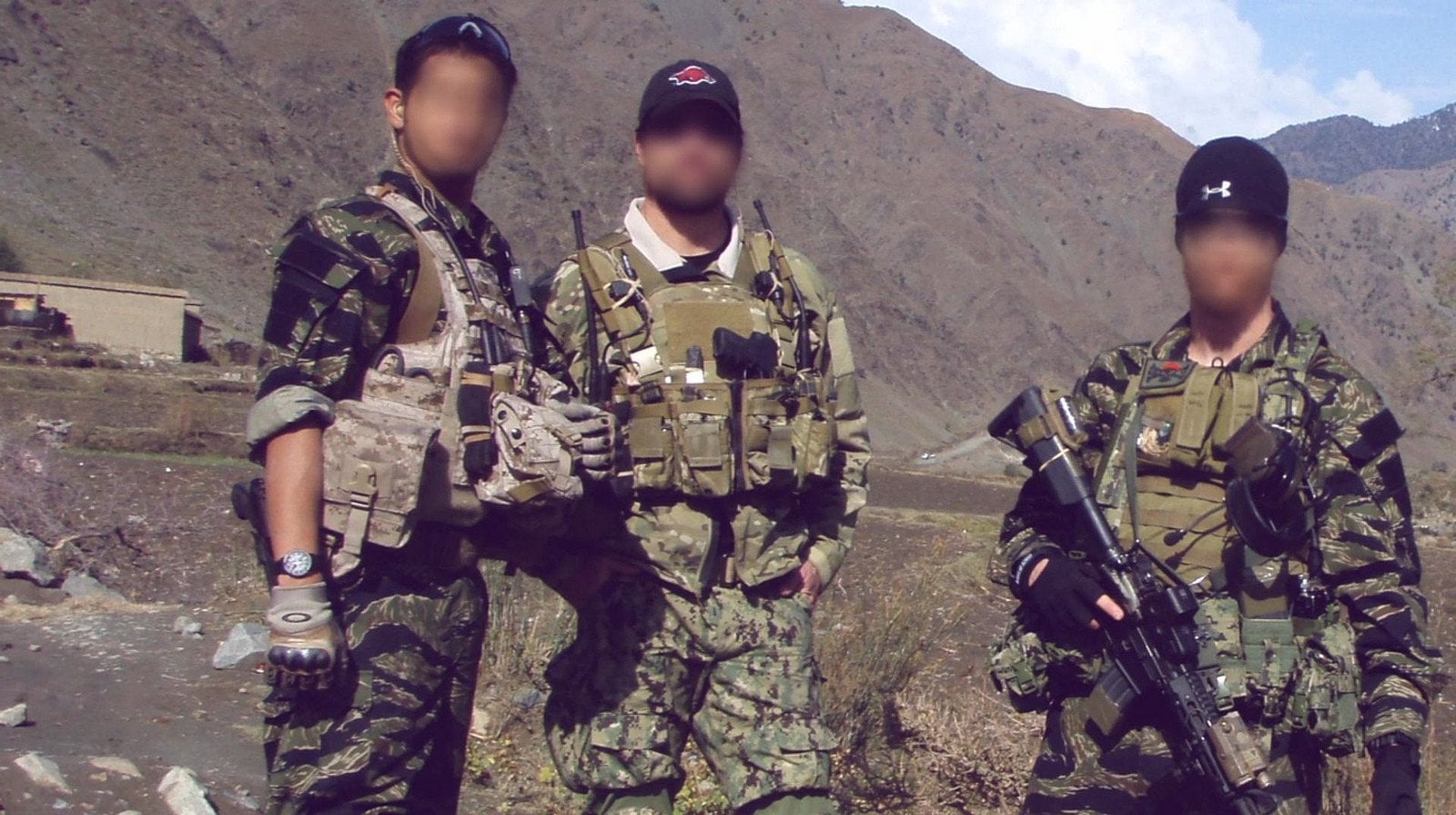 Seal Team Six Devgru Operators Wearing A Tiger Stripe Pattern During Operation Location